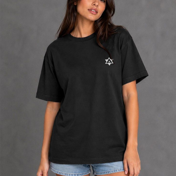 Camiseta Oversize ¿Hola BB Estás Ahí? Negra | OMNI Colombia